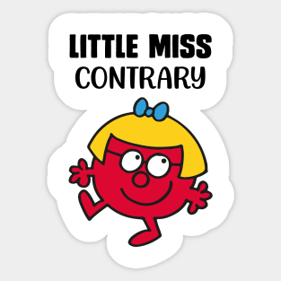 LITTLE MISS CONTRARY Sticker